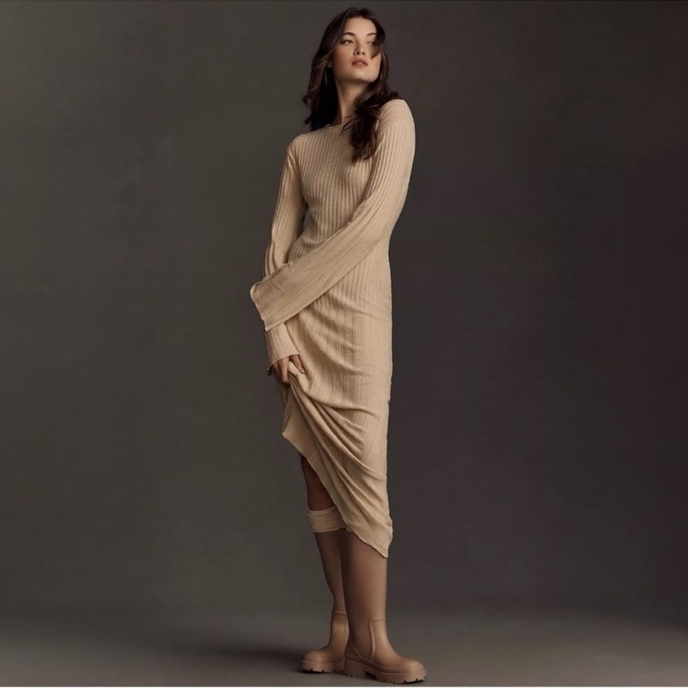 Faithfull The Brand Serafia Long-Sleeve Maxi Dress